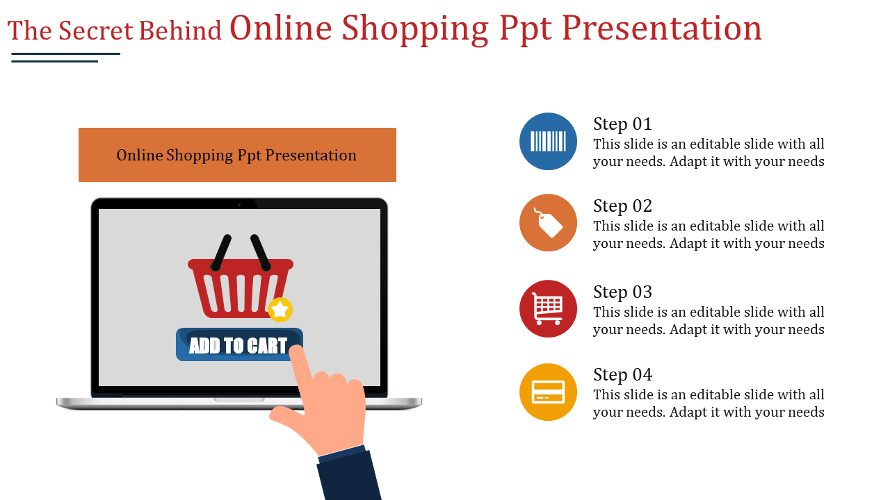 online shopping ppt presentation-The Secret Behind Online Shopping Ppt Presentation